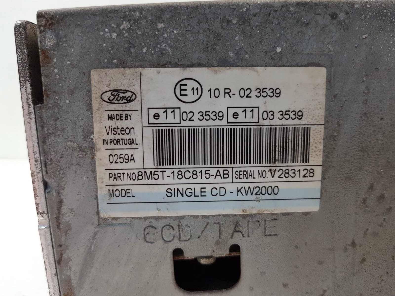 Visteon 6000 CD / Single CD KW2000 V283128